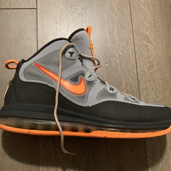 COPY - Nike Air Max Uptempo Fuse 360 - Stadium Grey/Bright Crimson - Picture 2 of 4